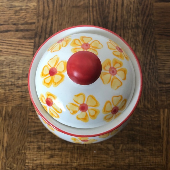 Hand-painted Floral Sugar Bowl - Picture 4 of 5